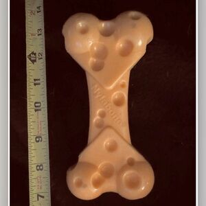 Nylabone L dog toy nylon cheese bone